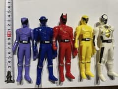 戦隊ヒーロー ソフビ フィギュア 5体セットのサムネイル