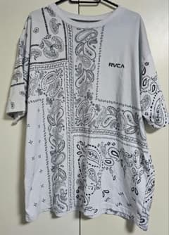 ルーカ RVCA ペイズリー Tシャツ 白 - 5