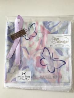 【新品未使用】　HANAE MORI 大判ガーゼハンカチ 58×58cmのサムネイル