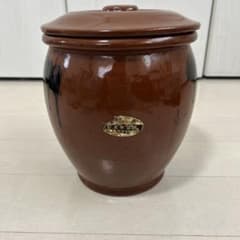 特選 常滑焼 久松窯かめ 丸壺蓋付 直径18cm梅干漬物 味噌 容器 - メルカリ