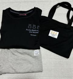 lovetoxic パジャマセット 黒×グレー 150【新品未使用】のサムネイル