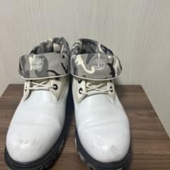 Timberland ロールアップ ブーツ ホワイト カモフラ 迷彩のサムネイル
