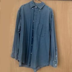 GU 데님 오버 사이즈 셔츠 블루