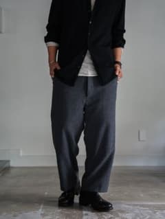 PRY シュウト Washed Serge Sarouel Wide Pants - メルカリ