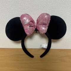 ディズニー ミニーマウス カチューシャ ピンク スパンコールのサムネイル