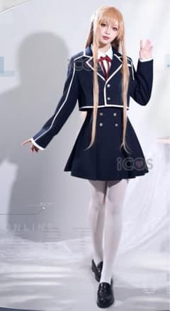iCOS SAOソードアートオンライン アスナ 制服コスプレ ウィッグ