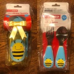 限定値下げ★SKIP HOP ストローボトル&フォークスプーンセットのサムネイル