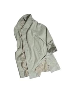 【USED】 pale green long balmacaan coat