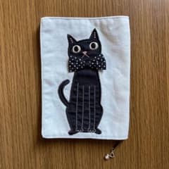 黒猫ブックカバー　文庫本サイズのサムネイル