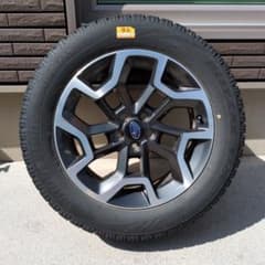 富士様　SUBARU 純正 17インチ ホイール タイヤ付き 1/4(後左)のサムネイル