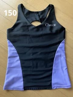 Chacott 新体操 レオタード トップス ブラック パープル150 - メルカリ