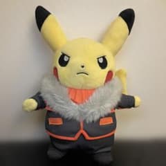 ポケモンセンター限定 ボスごっこピカチュウF フレア団 ぬいぐるみ 2018 ポケモンセンター限定 ボスごっこピカチュウF フレア団 ぬいぐるみ