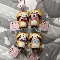あらいぐまラスカル おめかし きゃらぷてぃマスコット 4個セット