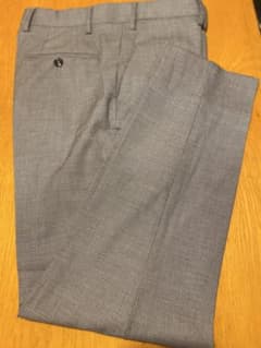 ZARA メンズ スラックス グレー 細チェック柄 EUR40 新品未使用のサムネイル
