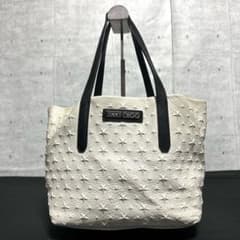JIMMY CHOO SOFIA/S ホワイト エンボススター トートバッグ - メルカリ