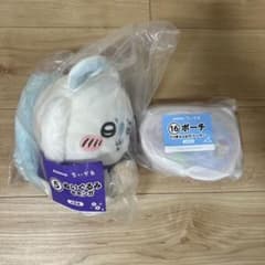 에니마이 복권 치이카와 모몬가 봉제인형 파우치
