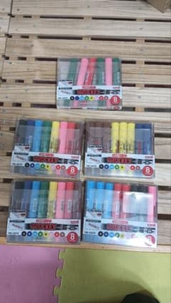 uni プロッキー PM-150TR 8色セット 水性顔料マーカー　　38本のサムネイル