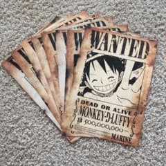 ワンピース 京都麦わら道中記 限定手配書 麦わらの一味ポスターのサムネイル