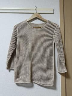 RBS(Ray BEAMS)ベージュ 七分袖ニットのサムネイル