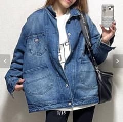 ウォッシュ加工ポケット☆design denim JK☆amellyonのサムネイル