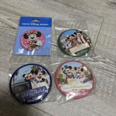 도쿄 디즈니 리조트 미니 마우스 미키 마우스 실사 사인들이 캔 배지