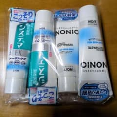 LION システマ EX & NONIO 歯磨き粉 4本セットのサムネイル