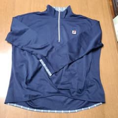 FILA レディース ハーフジップ トップス ネイビー VL1683のサムネイル