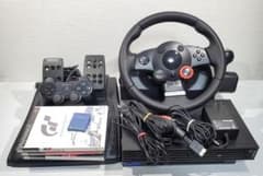 PS2 グランツーリスモ3 4 リッジレーサー5 専用コントローラー付きのサムネイル