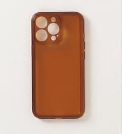 iPhone14 ケース シンプルクリア ブラウン lit.Cy - メルカリ