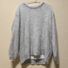 長袖ニット グレーのサムネイル