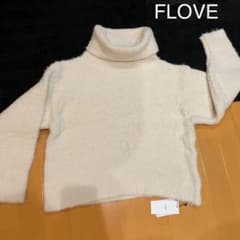 FLOVE モケモケ タートルニット オフホワイトのサムネイル