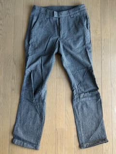 GENERAL RESEARCH チェック柄ウールパンツ Ｌのサムネイル
