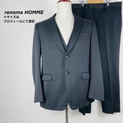 美品 renoma HOMME 2B シングル シャドーストライプ 【412】 - メルカリ