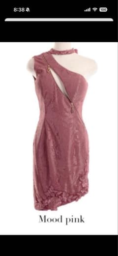 ROBE de FLEURS Glossy ドレス ムードピンク Sのサムネイル