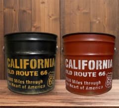 リメイクペール缶『ルート66 カリフォルニア』鉢入れ プランター 多肉