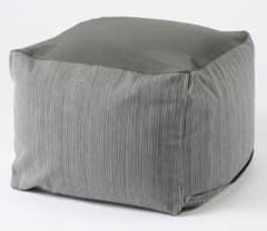 無印良品】体にフィットするビーズクッション 小 ヒッコリーグレー