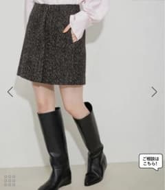 アダムエロペ ツイード ジップ ミニスカートのサムネイル