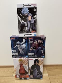 NARUTO フィギュア 5点セット ナルト サスケ カカシ グランディスタ