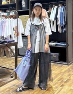 ニコアンド niko and… 前開きチュールワンピースのサムネイル