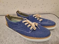 SPERRY TOP-SIDER キャンバス スニーカー ブルーのサムネイル