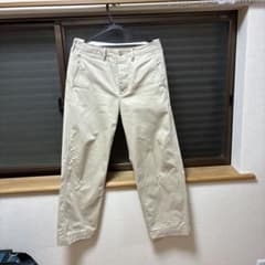 メンズ チノパン ベージュ ボタンフライのサムネイル