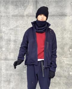 スタイリスト私物　フリースパンツ　ネイビー　サイズ2のサムネイル