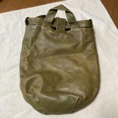 未使用 genten 馬革 ノマディックホース リュック 43587 カーキ系 未使用 genten 馬革 ノマディックホース リュック 43587 カーキ
