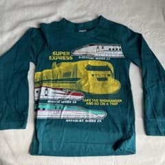 TRAIN GARAGE 新幹線デザイン 長袖カットソー120のサムネイル