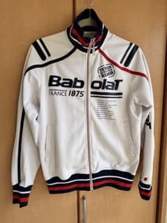 Babolat トラックジャージ ホワイト　メンズSサイズ バボラのサムネイル