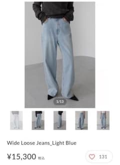 Na.e ナエWide Loose Jeans_Light Blue Sのサムネイル