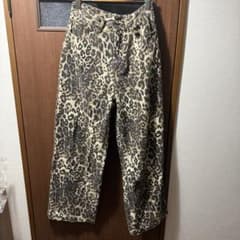 AAKAM アーカム レオパード コットンパンツ ブラウン 1