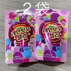 韓国人気菓子　ASMR レインボーグミ２袋のサムネイル