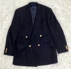 高級　紺ブレ　ウール100% カシミヤ混　バーバリーズ　ブレザー　ジャケット 高級 紺ブレ ウール100% カシミヤ混 バーバリーズ ブレザー ジャケット