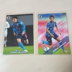 Calbee 2022 サッカー日本代表カード 遠藤航・守田英正 2枚セット